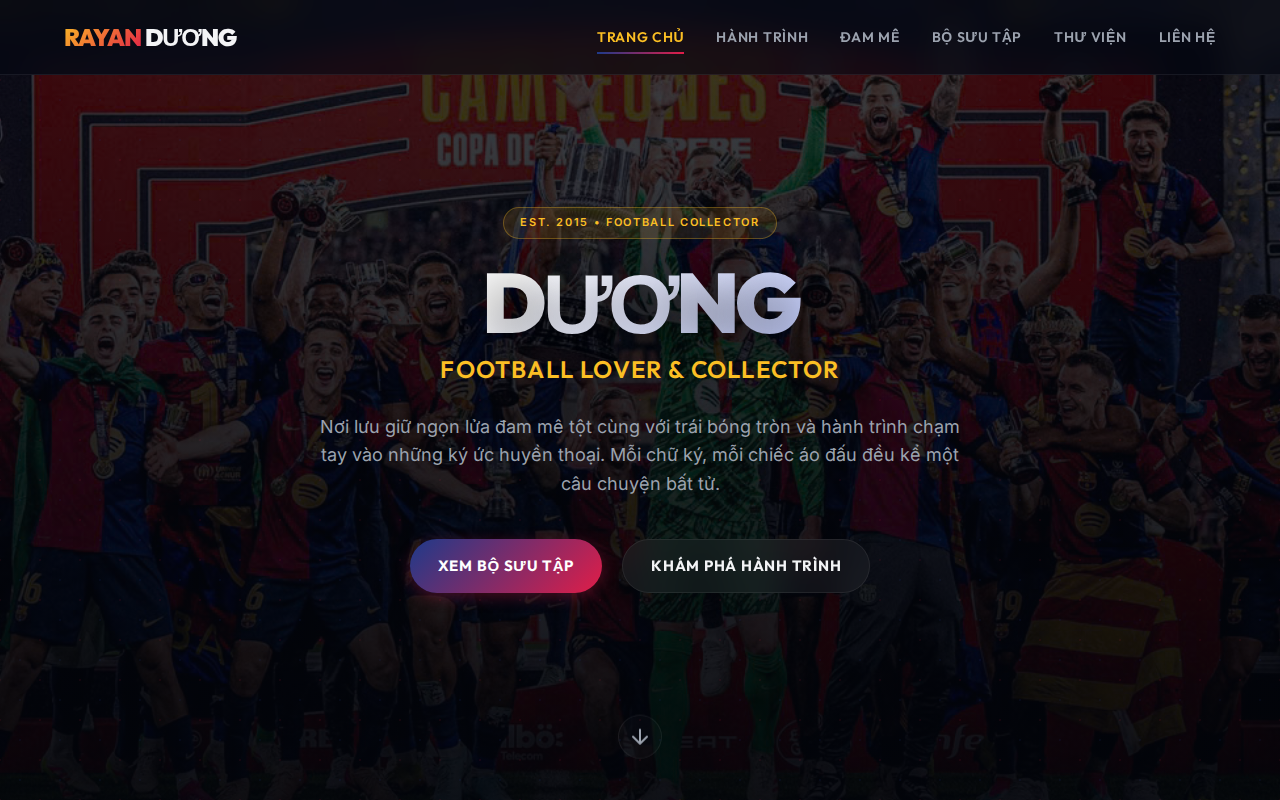 Preview Trang web Portfolio tích hợp GA